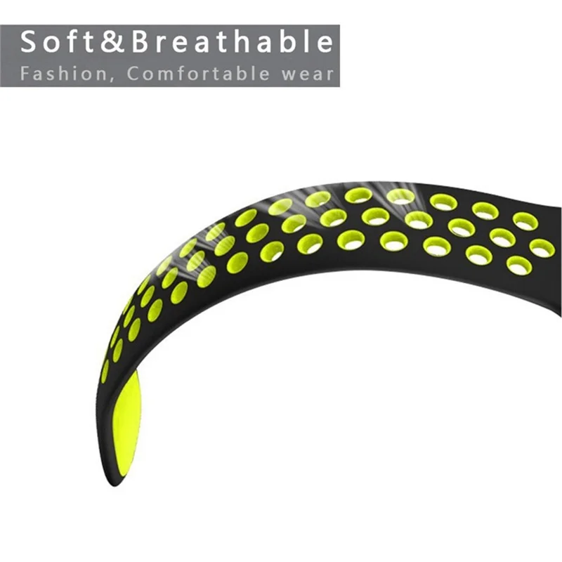 For Garmin Fenix 5X/Fenix 3 Two-color Silicone Wrist Strap Watchband Bracelet - Black / Green