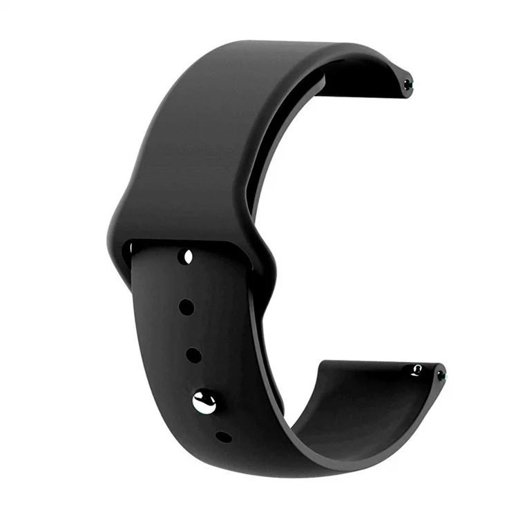 Bracelet de montre en silicone de 22 mm pour Huawei Watch GT / Watch Magic - Noir