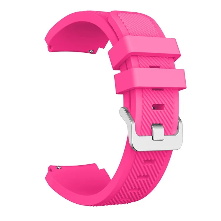 22mm Silicone Pulseira Pulseira Pin Fivela Esportes Assistir Substituição De Banda Para Huawei Relógio Gt - Rosa