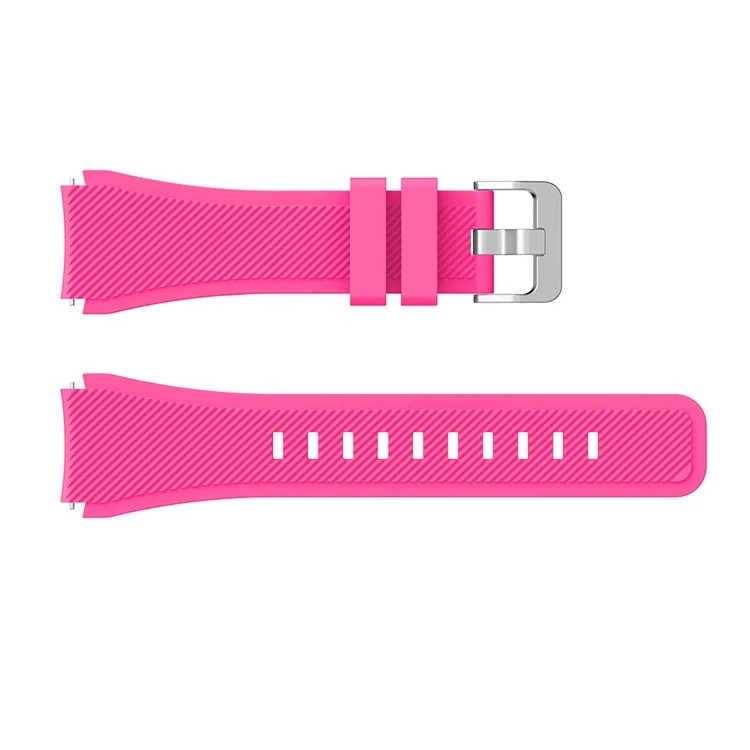 22mm Silicone Wrist Strap Pin Buckle Sports Watch Band Replacement for Huawei Watch GT - Rose