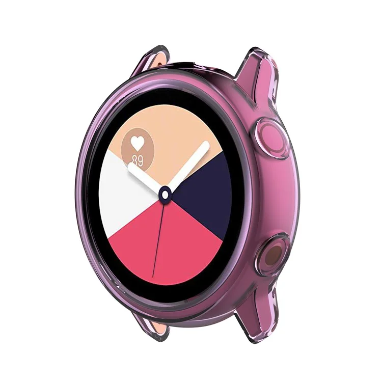 Soft TPU Protective Case Cover for Samsung Galaxy Watch Active R500 - Purple
