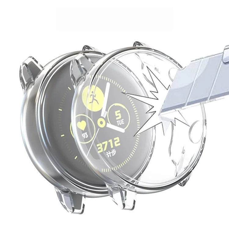 Coperchio di Protezione TPU a Morbida Elettroplazione Per Samsung Galaxy Watch Active - Trasparente