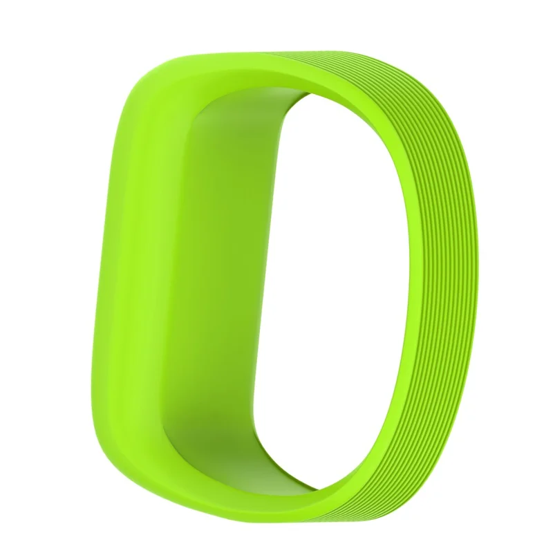 For Garmin Vivofit JR Flexible Adjustable Soft Silicone Strap Replacement Watch Band - Size: S / Green