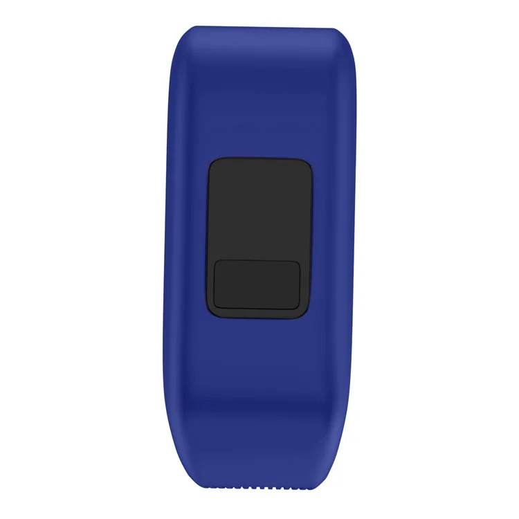 For Garmin Vivofit JR Flexible Adjustable Soft Silicone Strap Replacement Watch Band - Size: S / Dark Blue