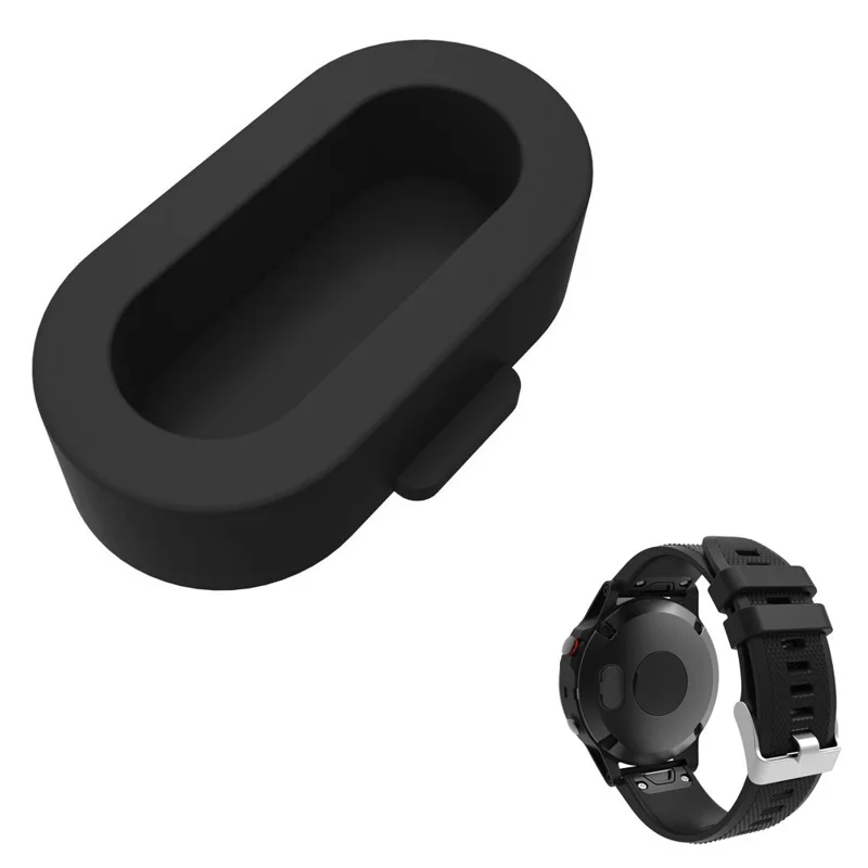 Silicone Anti-dust Plug for Garmin Fenix 5S / 5 / 5X - Black