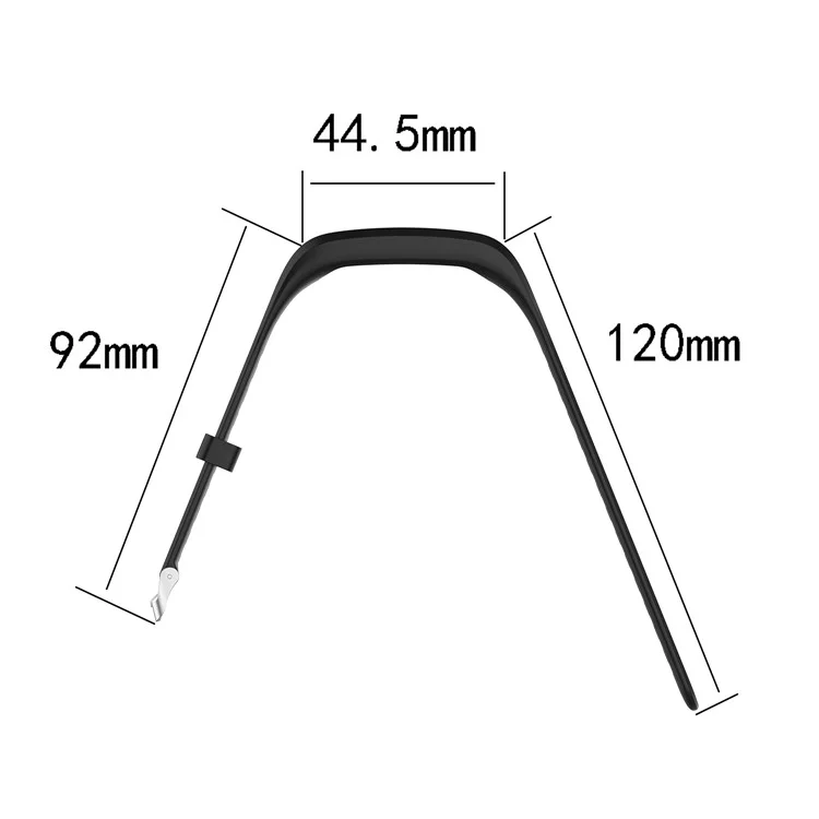 Flexibles Silikonarmband-Ersatz für Huawei Honor Wristband 4 Running / Band 3E - Schwarz