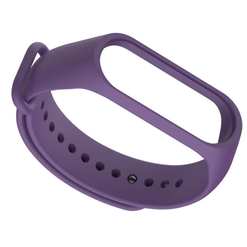 Remplacement de Bande de Poignet en Silicone à Couleur Unique Pour Xiaomi Mi Band 4 - Violet