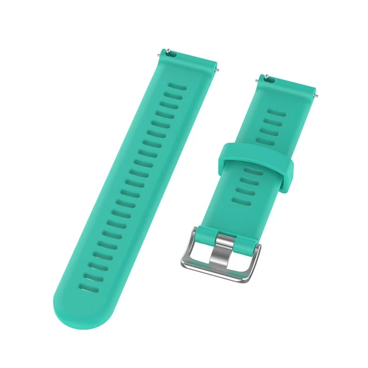 20mm Silicone Watch Strap for Garmin Forerunner 245 Smart Watch Band Replacement - Cyan