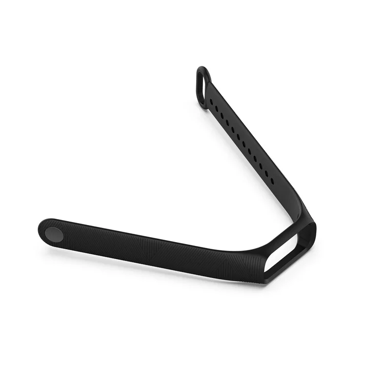 Pulseira de relógio inteligente de silicone Twill Design para Samsung Galaxy Fit e SM-R375NZKAMID - Preto