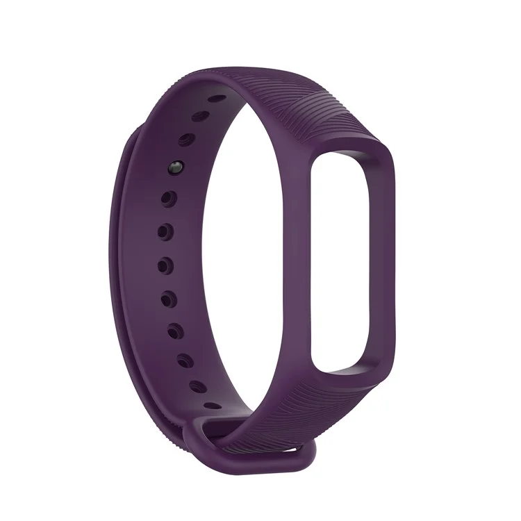 Cinturino di ricambio in silicone per smartwatch Twill Design per Samsung Galaxy Fit e SM-R375NZKAMID - Viola scuro