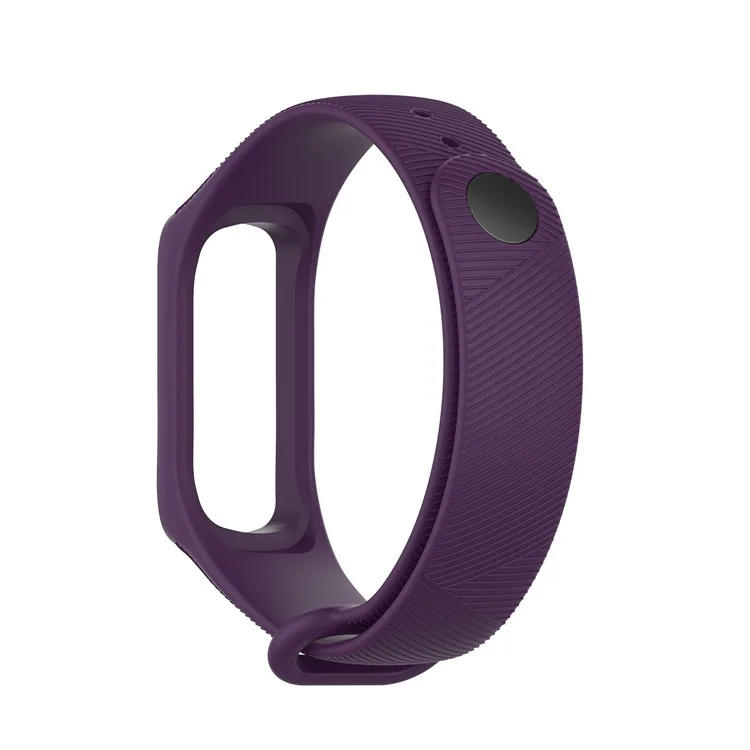 Cinturino di ricambio in silicone per smartwatch Twill Design per Samsung Galaxy Fit e SM-R375NZKAMID - Viola scuro