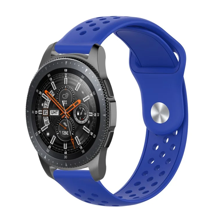 22mm Silicone Watchband for Samsung Galaxy Watch 46mm / Xiaomi Watch 2 Pro / Honor Watch 4 Pro SM-R800 - Dark Blue