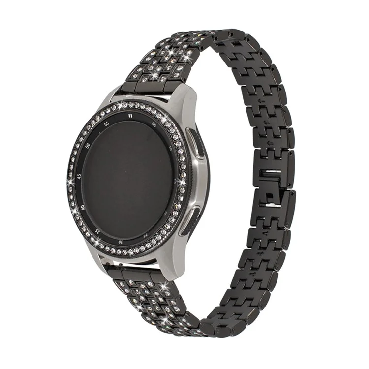 Bezel en métal avec décoration de diamants pour Samsung Galaxy Watch 46mm - Noir