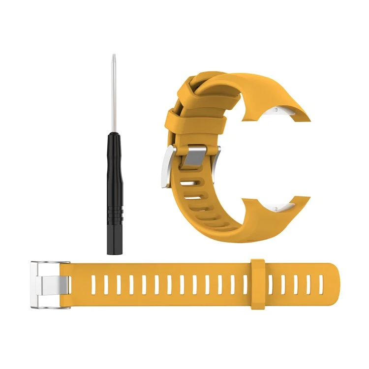 Silicone Smart Watch Replacement Band with Additional 172mm Strap for Suunto D6 Dive/ D6i Novo/Zulu - Yellow
