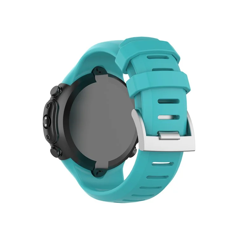 Banda de reloj de silicona inteligente de repuesto con correa adicional de 172 mm para Suunto D6 Dive/ D6i Novo/Zulu - Cian