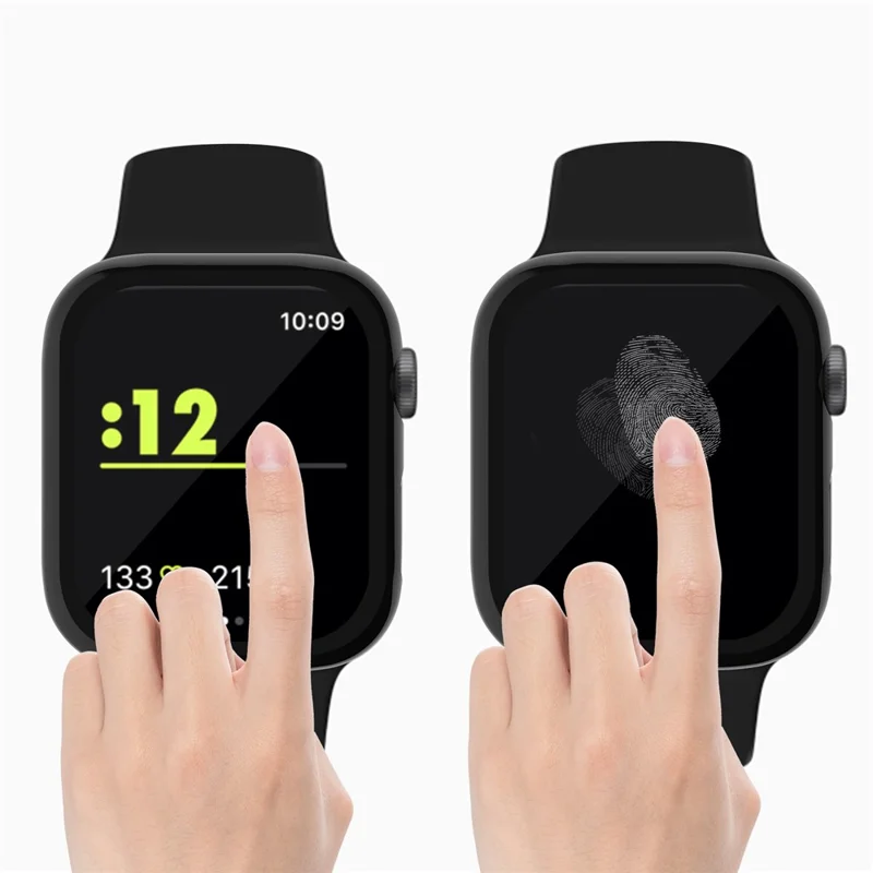 Electrolytisch gecoat PC+Gehard glas horloge schermfolie voor Apple Watch Series 4 44mm