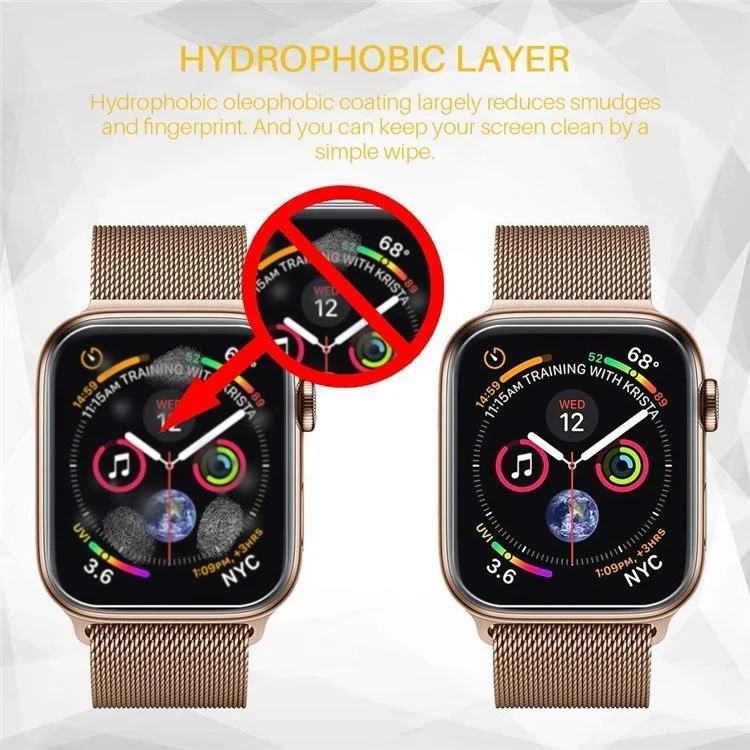 3Pcs/Set TPU Transparent Smart Watch Screen Protector for Apple Watch Series 3 2 1 42mm