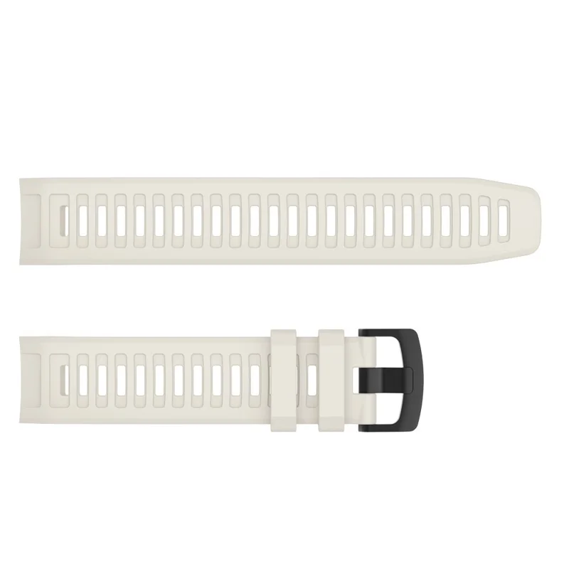 For Garmin Instinct Silicone Watch Band Replacement Sporty Wrist Strap - White
