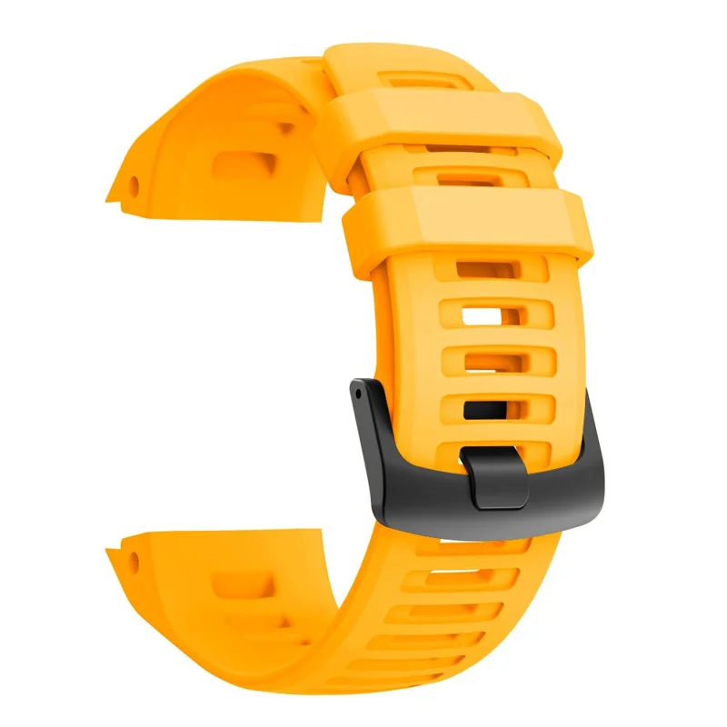For Garmin Instinct Silicone Watch Band Replacement Sporty Wrist Strap - Yellow