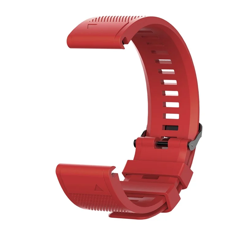 Banda de Relógio de Silicone de 26 mm Para Garmin Fenix ​​5x/5x Plus/Fenix ​​3/3 HR Ajuste Ajusta Ajusta Com Fivela Preta - Vermelho