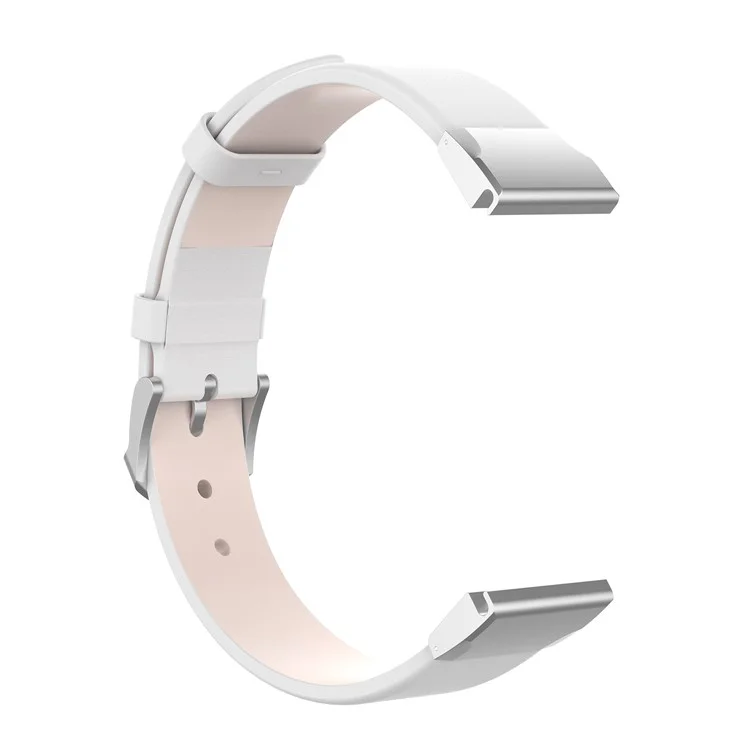 Remplacement De Bracelet De Bande Intelligente En Cuir Véritable Pour Garmin Fenix ​​7S / 5S - Blanc