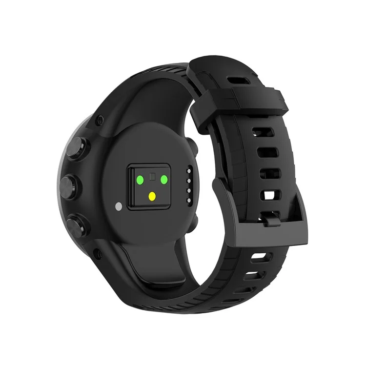 Bande De Montre En Silicone Douce Pour Suunto 5 22.5mm - Noir