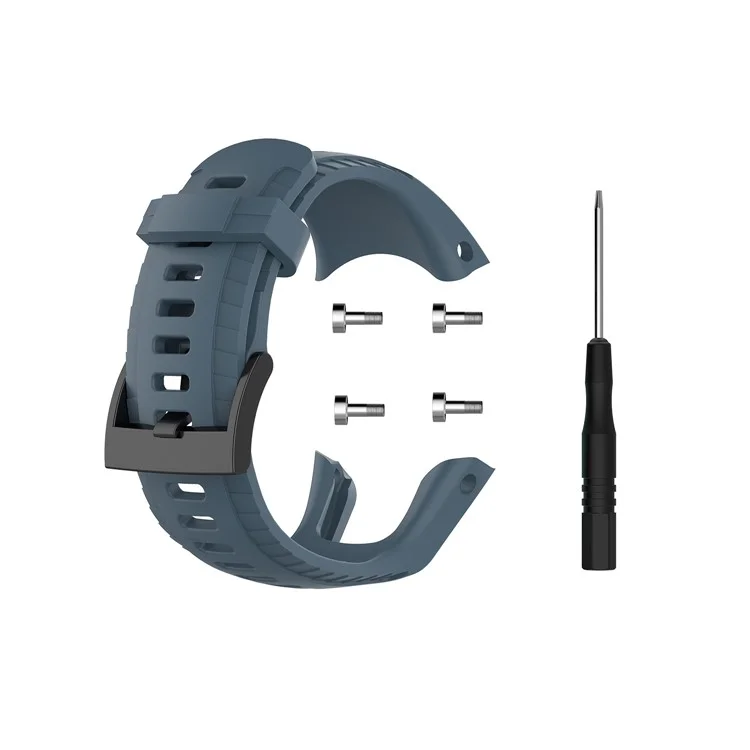 Sangle De Bande De Montre Smart De Silicone Pour Suunto 5 - Bleu