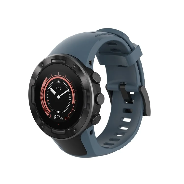 Sangle De Bande De Montre Smart De Silicone Pour Suunto 5 - Bleu