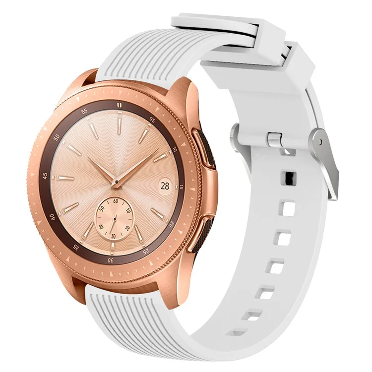 20mm Stripe Textur Silikon Smart Watch Band für GarminMove Luxe/Move Style/Move 3/Move Venu - Weiß