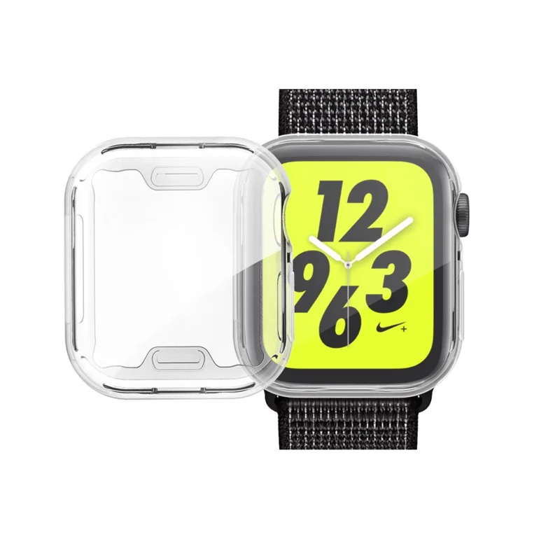 Electroplating TPU Watch Shell for Apple Watch Series 3 / 2 / 1 38mm - Transparent
