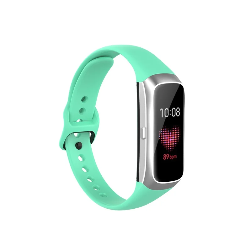 Silicone Wrist Strap Smart Watch Band Replacement for Samsung Galaxy Fit SM-R370 - Green