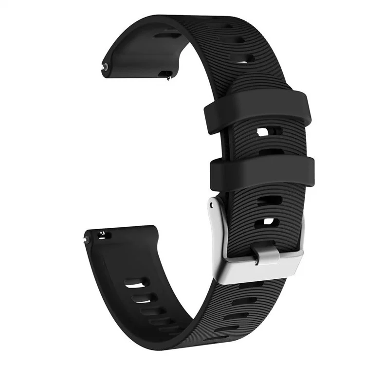 20mm Silikon Smart Watch Band für GarminMove Forerunner 245M/645M/Vivoactive 3t - Schwarz