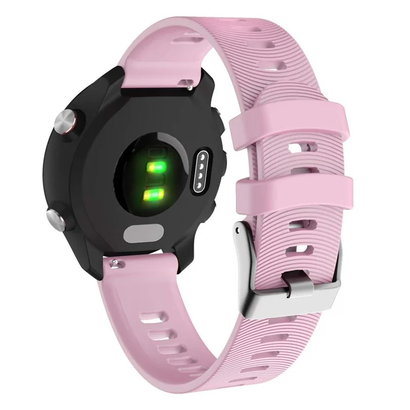 20mm Silicone Smart Watch Band for GarminMove Forerunner 245M/645M/Vivoactive 3t - Pink