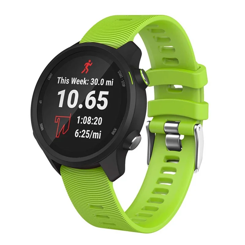 20mm Silicone Smart Watch Band for GarminMove Forerunner 245M/645M/Vivoactive 3t - Green