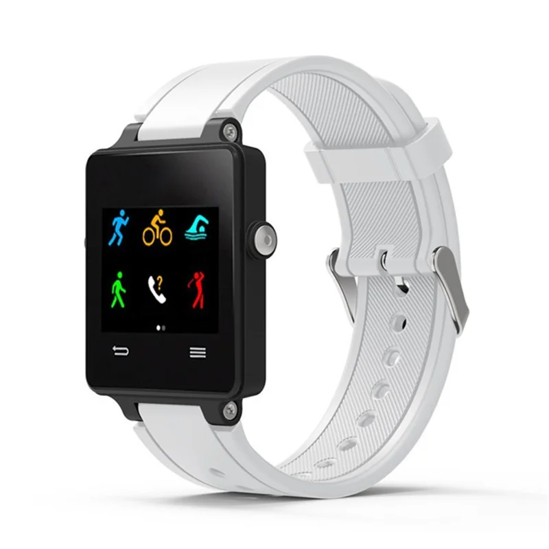 Silicone Smart Watch Band Replacement Strap for Garmin Vivoactive Acetate - White
