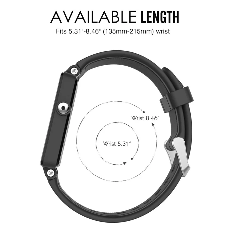 Silicone Smart Watch Band Replacement Strap for Garmin Vivoactive Acetate - White