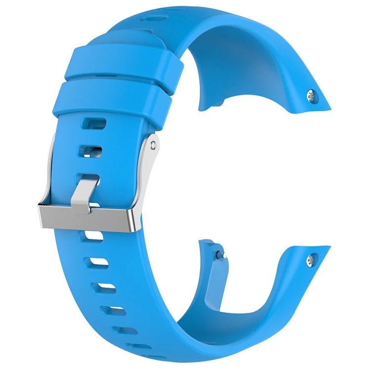 For Suunto Spartan Trainer Wrist HR Silicone Smart Watch Strap Adjustable Replacement Band - Blue