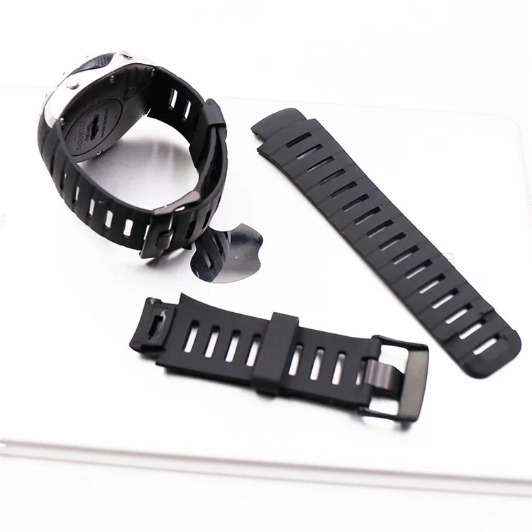 Strap Silicone Bracelet Smart Watch Band Remplacement Pour Suunto X-Lander - Noir