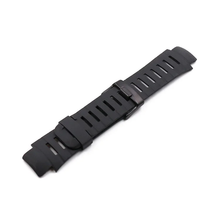 Silicone Wrist Strap Smart Watch Band Replacement for SUUNTO X-LANDER - Black