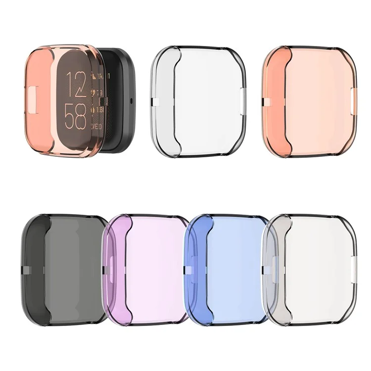 Protection Polyvalente Smart Watch TPU Couverture Pour Fitbit Versa 2 - Orange