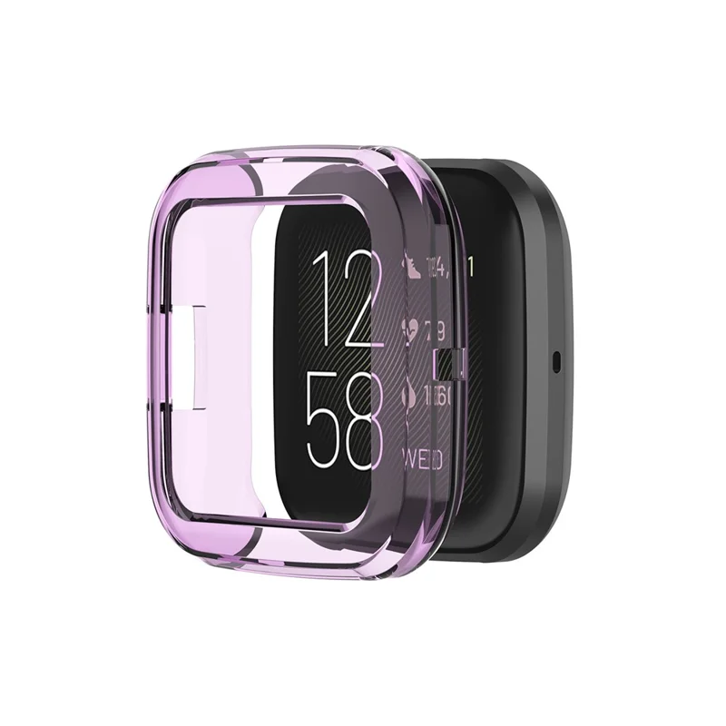 Flexible Soft TPU Watch Protection Cover for Fitbit Versa 2 - Purple