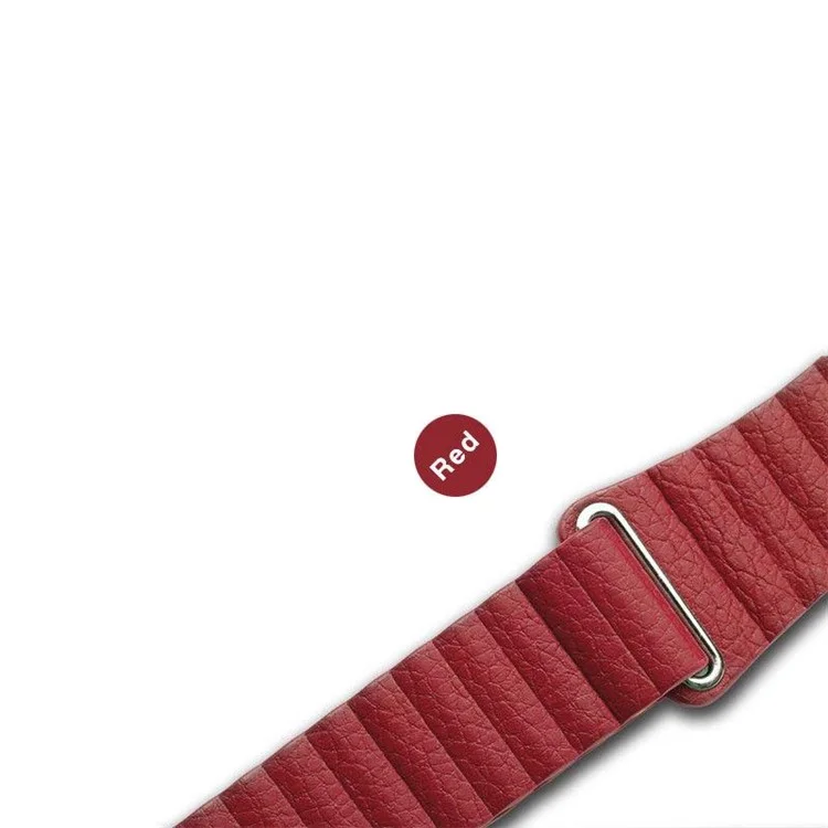 Bande di Orologi in Pelle Fibbia Magnetica da 22 mm Per Samsung Galaxy Gear S3 Classic/Frontier / Huawei Watch gt / Motorola Moto 360 2a Gen / Ticwatch - Rosso