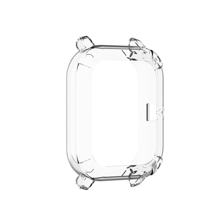 Capa protetora transparente e macia de TPU para o relógio Huami Amazfit GTS - Branco Transparente