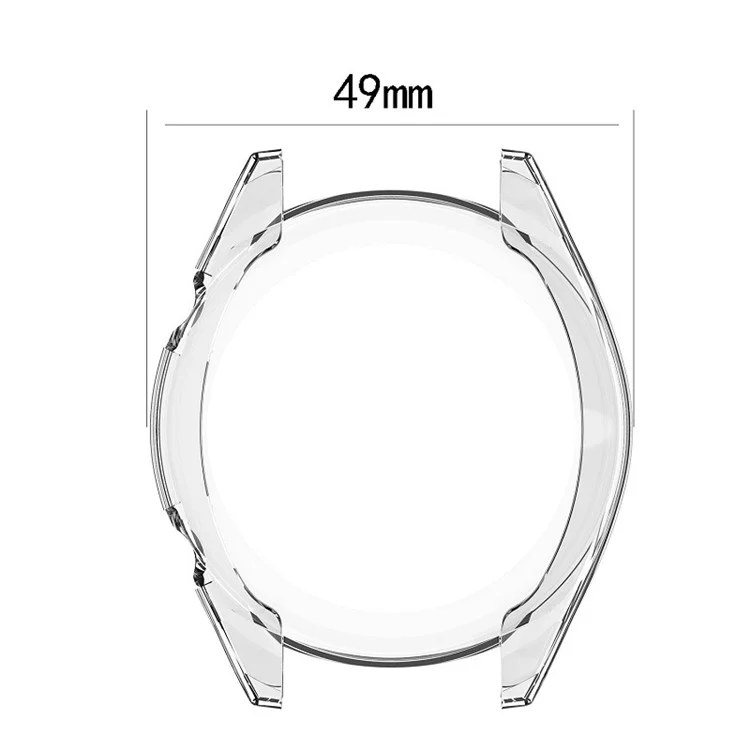 Custodia Per Paraurti di Copertura TPU Morbida Per Huawei Watch GT 46mm - Trasparente