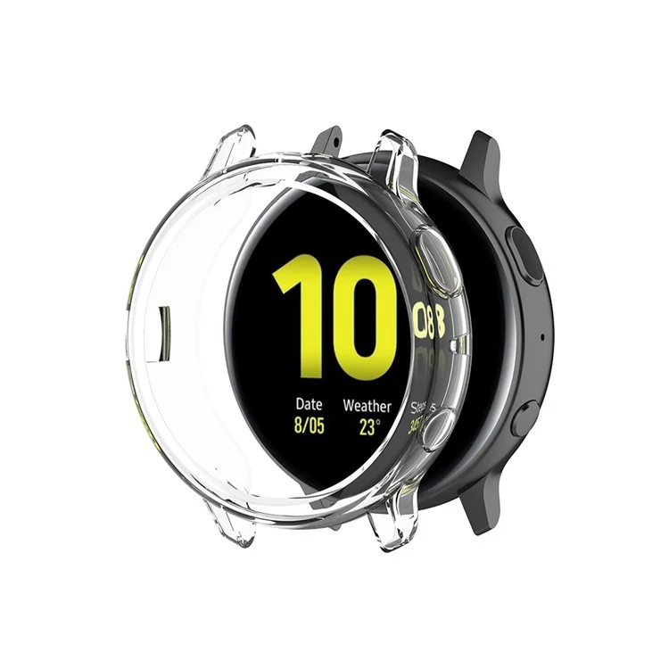 Multi-Color TPU Cover Bumper Frame Case for Samsung Galaxy Watch Active2 44mm R820 - Transparent