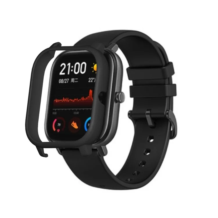 Schutzhülle aus robustem PC-Material für die Amazfit GTS Smartwatch - Schwarz