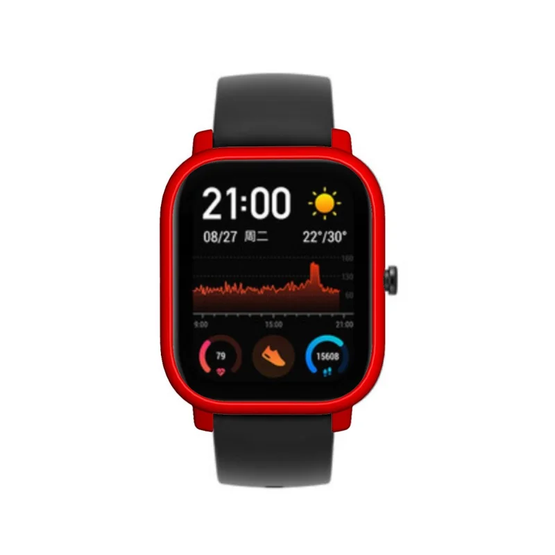 Smart Watch Protective PC Bumper for Amazfit GTS - Red