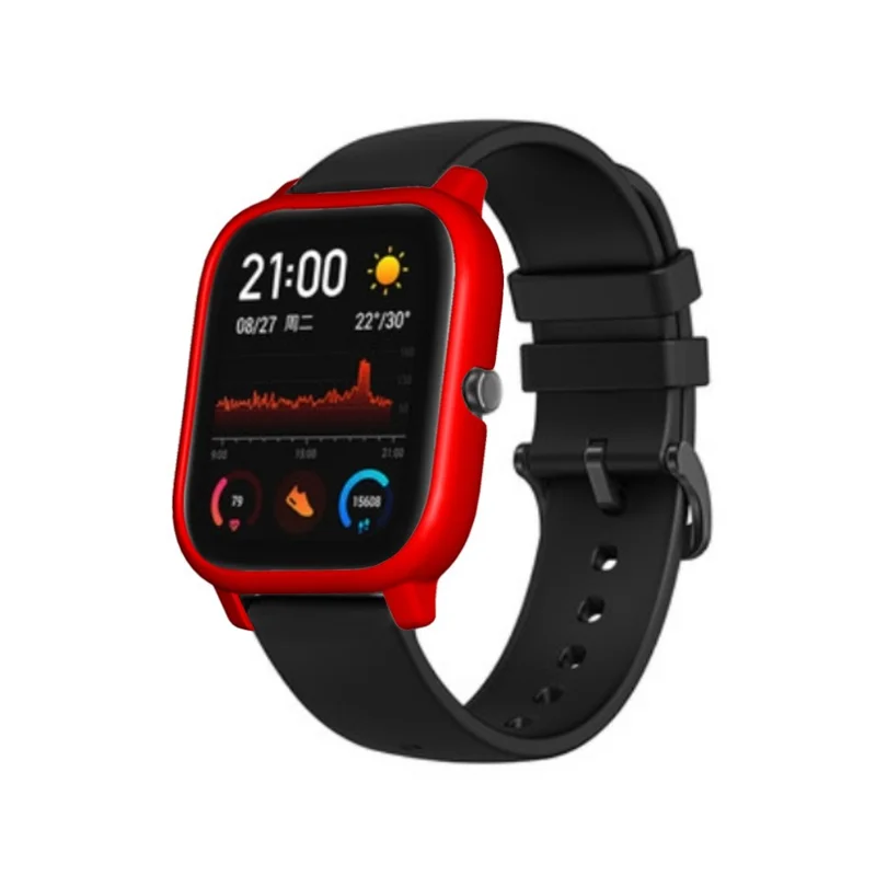 Smart Watch Protective PC Bumper for Amazfit GTS - Red