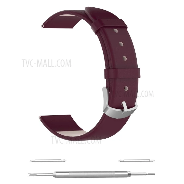 Genuine Leather Smart Watch Strap Replacement for Fossil Gen 5 - Brown