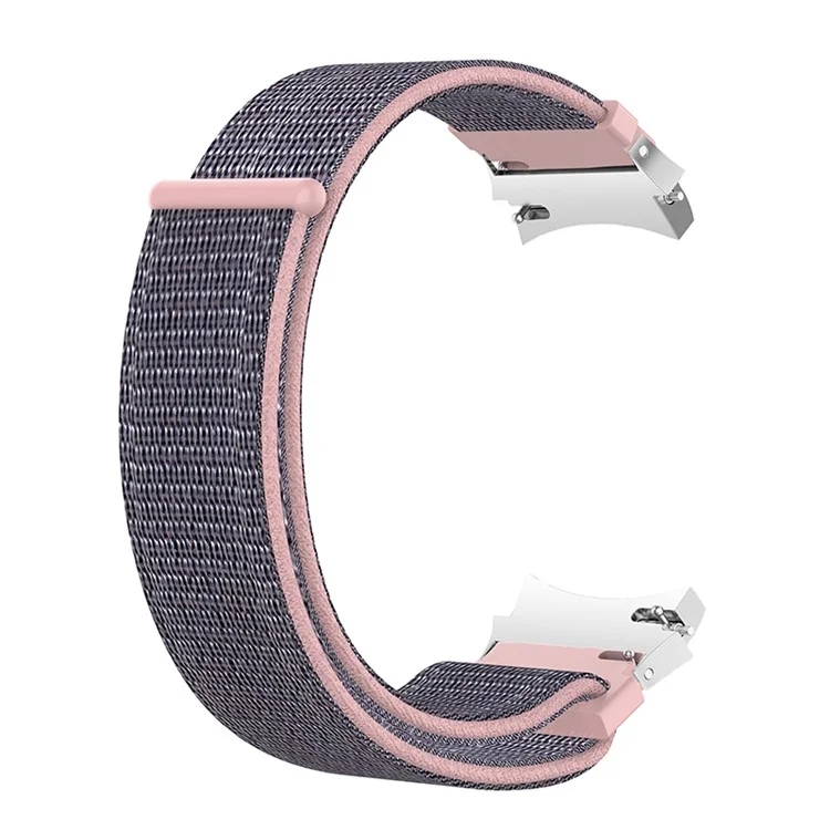 20mm Nylon Sport Loop Watch Band Soft Replacement Wristband for Samsung Galaxy Watch6 40mm 44mm / Watch6 Classic 43mm 47mm / Watch 5 40mm 44mm / 5 Pro 45mm / Watch4 40mm 44mm - Pink / Blue